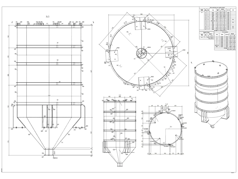 Assembly drawing: SL3